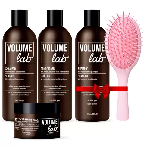 VOLUME LAB pilnas rinkinys: šampūnas, kondicionierius, kaukė + DOVANA: šampūnas 
